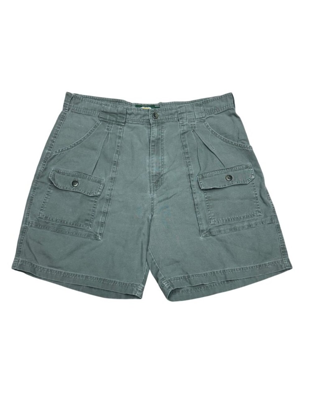 Cabelas Womens Cargo Shorts Size 16 Green 100% Cotton Outdoor Cargo Style Sport